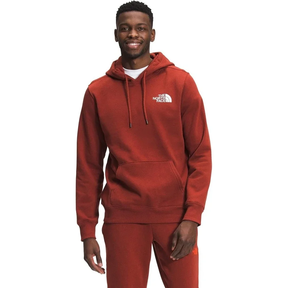 The North Face Box NSE Pullover Hoodie Logo Graphic Size XL Rust Red Men's